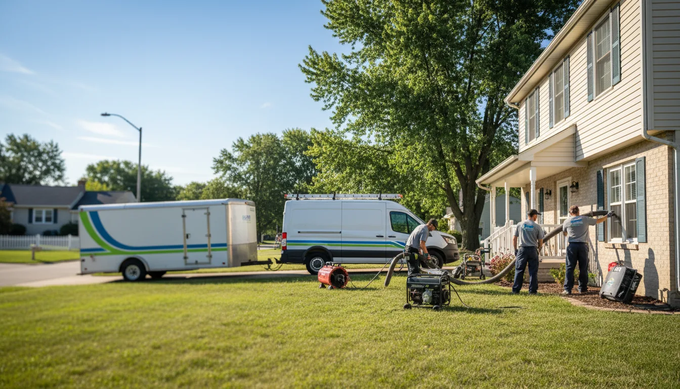 Flooded Basement Restoration And Cleanup With Repair in Ragsdale, IN near me